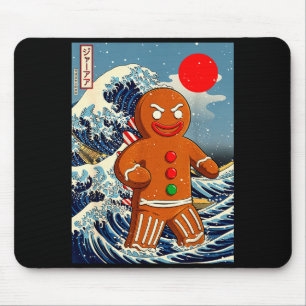 Gingerbread-zilla Vintage Japanse Kunst Grappige K Muismat