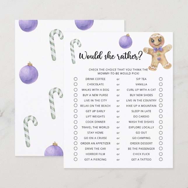 Gingerbread - Zou ze liever gamen (Voorkant / Achterkant)