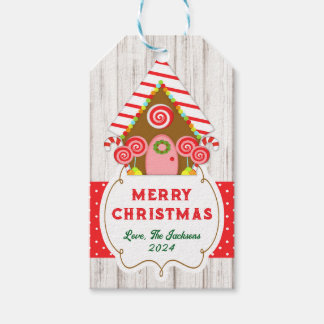 Gingerbreadhuis Hang Tag Cadeaulabel