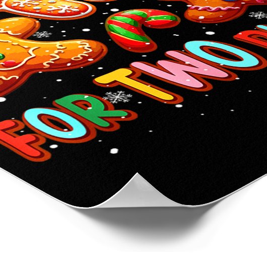 Gingerbreads For Two Please Christmas Pregnancy An Poster (Hoek)