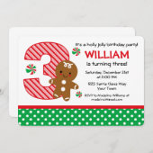 GingerBrooBoy 3rd Birthday Kaart (Voorkant / Achterkant)