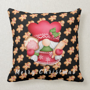 Gingerbrood Aanpassen Tekst en Kleur 20-inch X20" Kussen