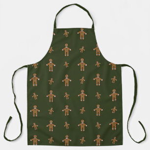 Gingerbrood All-Over Print Apron voor mannen Schort
