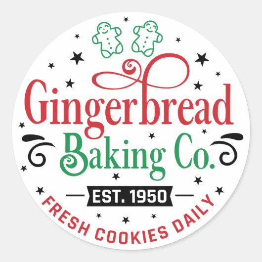 Gingerbrood Baking Company Sticker (Voorkant)
