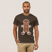 Gingerbrood Boy T-Shirt (Voorkant volledig)