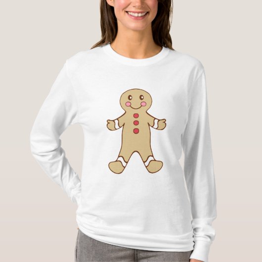 Gingerbrood Boy T-Shirt (Voorkant)