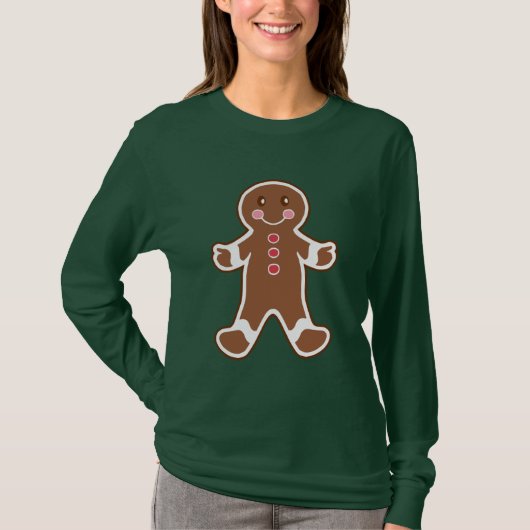 Gingerbrood Boy T-Shirt (Voorkant)