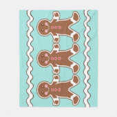 GingerBrood Boys Fleece Blanket (Voorkant)