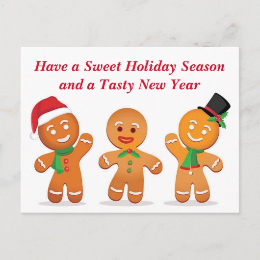 Gingerbrood Briefkaart (Voorkant)