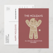 Gingerbrood Briefkaart voor feestdagen (Voorkant / Achterkant)