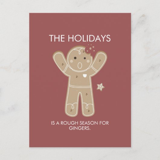 Gingerbrood Briefkaart voor feestdagen (Voorkant)