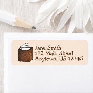 Gingerbrood Cake Slice Kerstvakanay Baking Etiket