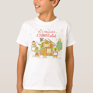 Gingerbrood Candyland T-Shirt - Jeugd