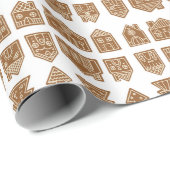 Gingerbrood City Wrapping Paper Cadeaupapier (Rol Hoek)