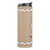 Gingerbrood Coffee Tumbler Thermosbeker (Gedraaid links)