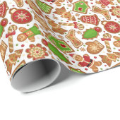 Gingerbrood Cookie Cadeaupapier (Rol Hoek)
