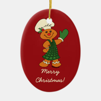 Gingerbrood Cookie Keramisch Ornament