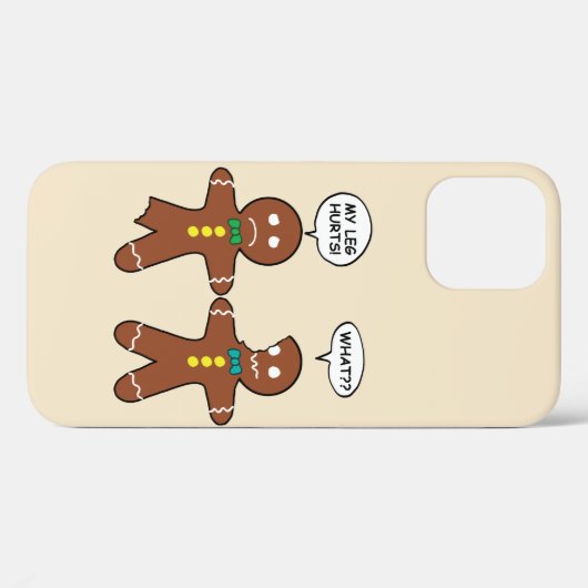 Gingerbrood Cookie Kerstmis Humor Brown Case-Mate iPhone Case (Achterkant (horizontaal))