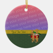 GingerBrood Cookie Mannen Holiday Foto Ornament (Voorkant)