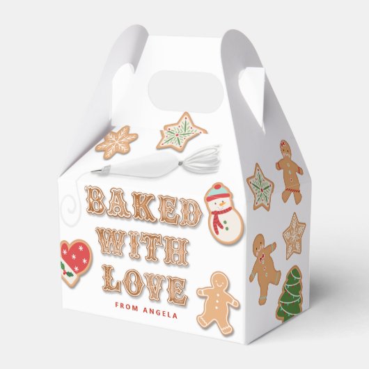 Gingerbrood Cookie | Uitgebreid met liefdesavor Bo Bedankdoosjes (Voorkant Zijde)