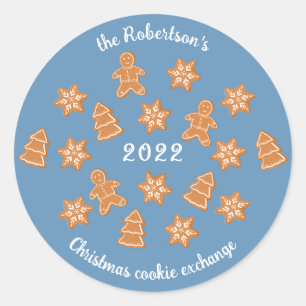 Gingerbrood Cookies Classic Round Sticker