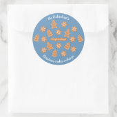 Gingerbrood Cookies Classic Round Sticker (Tas)