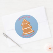 Gingerbrood Cookies Classic Round Sticker (Envelop)