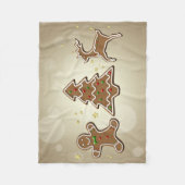 GingerBrood Cookies Fleece Deken (Voorkant)