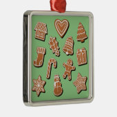 GingerBrood Cookies Metalen Ornament (Rechts)