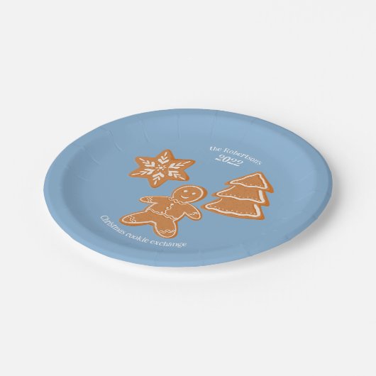 GingerBrood Cookies Papieren Bordje (Gekanteld)