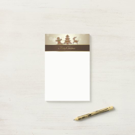 GingerBrood Cookies Post-it® Notes (Op bureau)