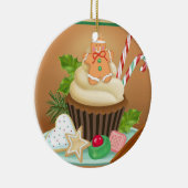 Gingerbrood Cupcake Ornament (Rechts)