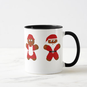 Gingerbrood de heer & Mrs Santa Claus Kerstmis Mok
