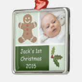 Gingerbrood en Holly Metalen Ornament (Links)