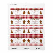 Gingerbrood Etiket voor mannen (Full Sheet)