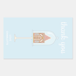 Gingerbrood feest Dank je Stickers