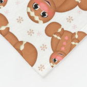Gingerbrood Fleece Deken (Hoek)