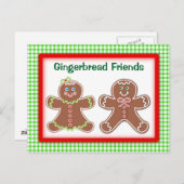 Gingerbrood Friends Briefkaart (Voorkant / Achterkant)