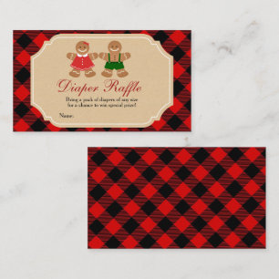 Gingerbrood Geslacht Raffle Diaper onthullen Informatiekaartje