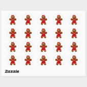 Gingerbrood Girl Cookie Sticker (Vel)