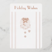 "Gingerbrood Girl" Flat Folie Holiday Kaart (Voorkant)