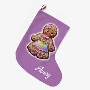 Gingerbrood Girl Grote Kerstsok