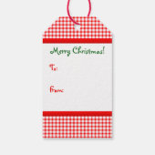 Gingerbrood Girl-kerst Cadeaulabel (Achterkant)