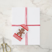 Gingerbrood Girl-kerst Cadeaulabel (Met Touw)