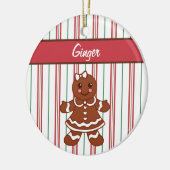 Gingerbrood Girl-Ornament Keramisch Ornament (Links)