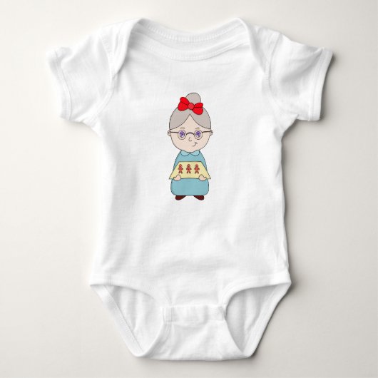 Gingerbrood Grandma Romper (Voorkant)