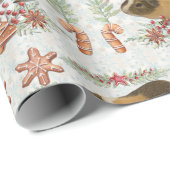 Gingerbrood Guinee Pig Cadeaupapier (Rol Hoek)