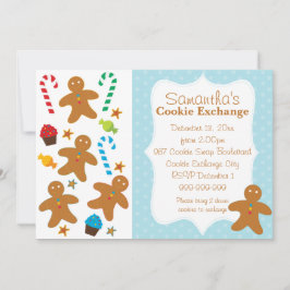 Gingerbrood Holiday Cookie Exchange Kaart