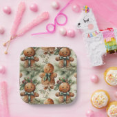 Gingerbrood Holiday Papieren Bordje (Feest)