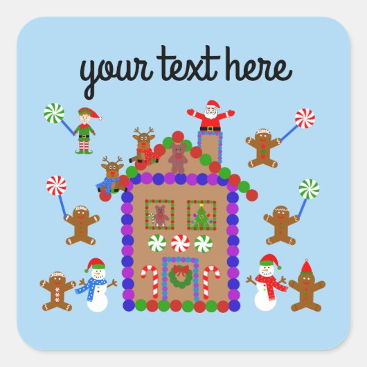 Gingerbrood House 2 Stickers (Voorkant)